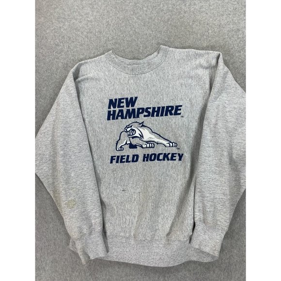 New Hampshire‎ Wildcats FIELD HOCKEY Team Issue Crew Sweatshirt (Men's Large) - Picture 1 of 14